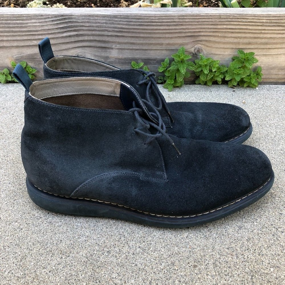 CLARKS Kenley Chukka Mid Boots Shoes Men's 10 M Blue Mid Lace Up 2612069…​​​